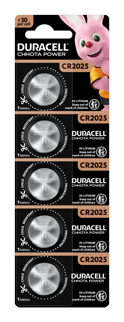 Duracell 071841 hushållsbatteri Engångsbatteri CR2025 Litium