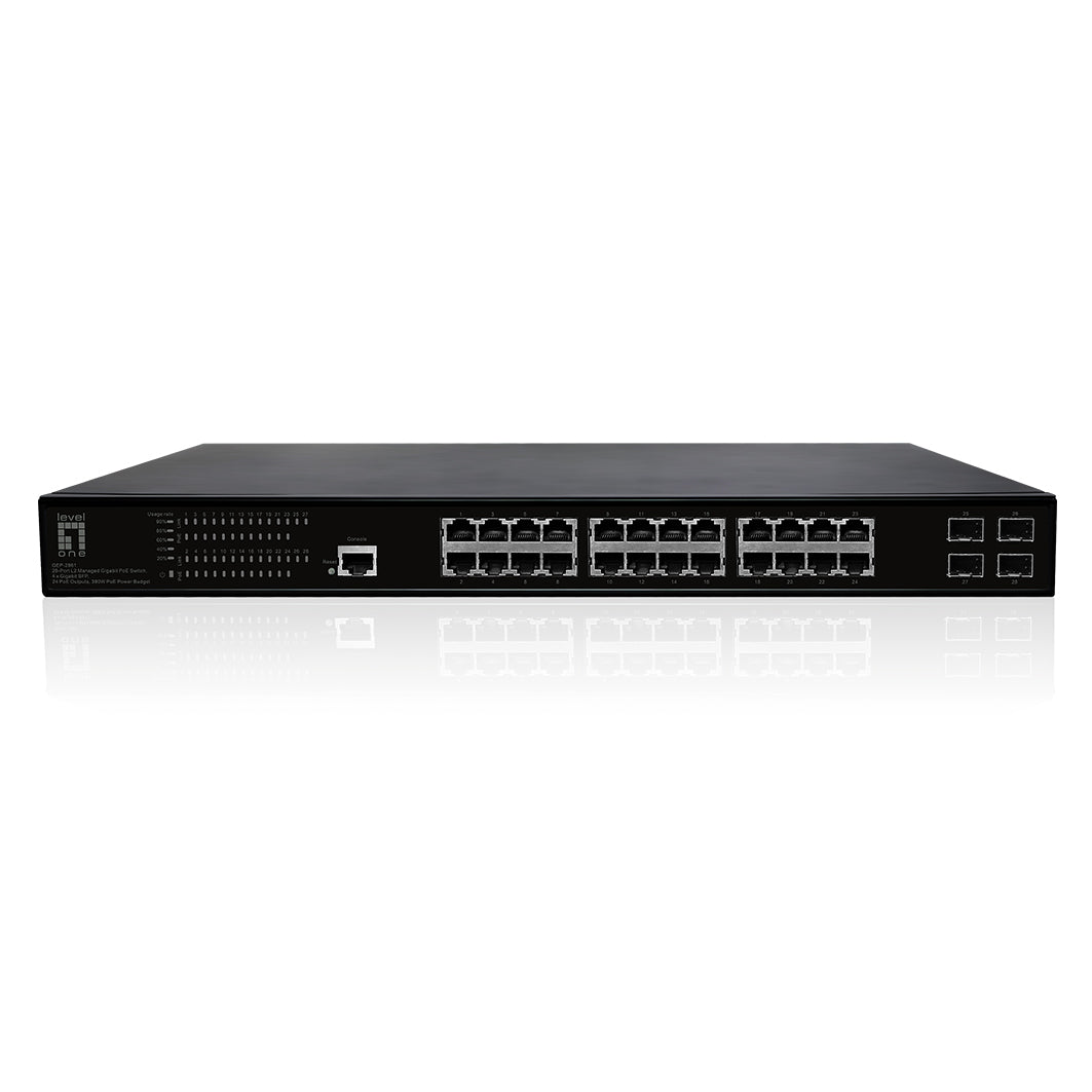 LevelOne GEP-2861 nätverksswitchar hanterad L2 Gigabit Ethernet (10/100/1000)