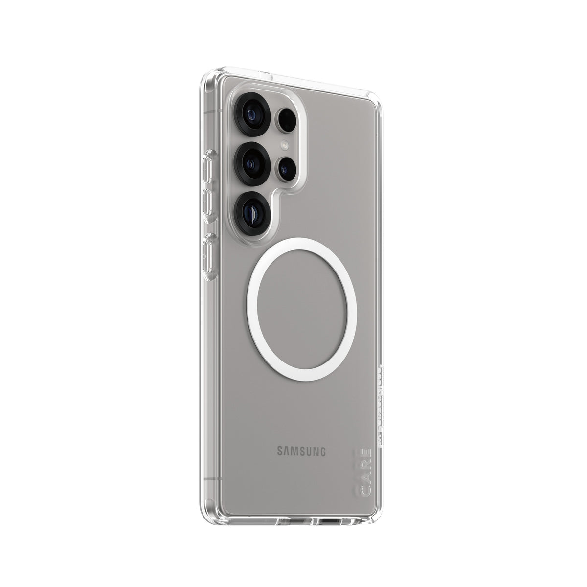 PanzerGlass CARE by Urban Combat Case Transparent w. White Qi Compatible Samsung