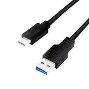 LogiLink CU0170 USB-kablar USB 3.2 Gen 1 (3.1 Gen 1) 2 m USB A USB C 5 Gbit/s Svart