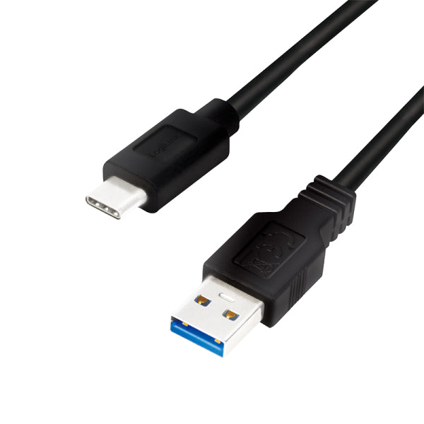 LogiLink CU0170 USB-kablar USB 3.2 Gen 1 (3.1 Gen 1) 2 m USB A USB C 5 Gbit/s Svart