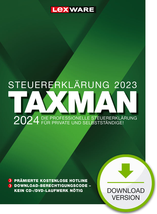 Lexware TAXMAN 2024 Skattedeklarationer 1 licens/-er 1 År