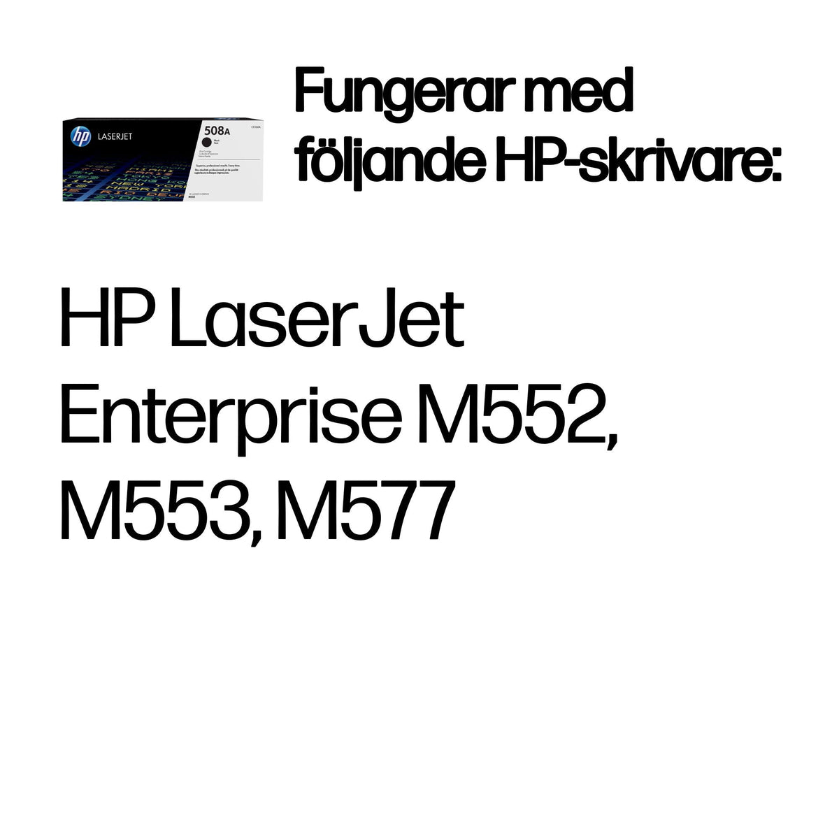 HP 508A svart original LaserJet-tonerkassett