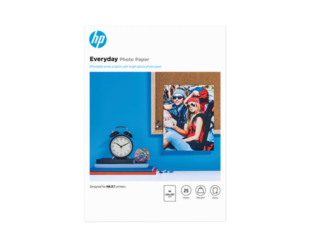 HP Everyday glättat fotopapper-25 ark/A4/210 x 297 mm