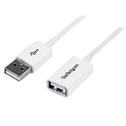 StarTech.com USBEXTPAA1MW USB-kablar USB 2.0 1 m USB A 0,48 Gbit/s Vit