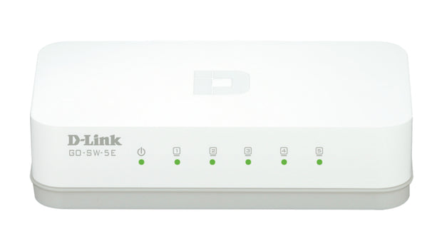 D-Link GO-SW-5E/E nätverksswitchar Ohanterad Fast Ethernet (10/100) Vit
