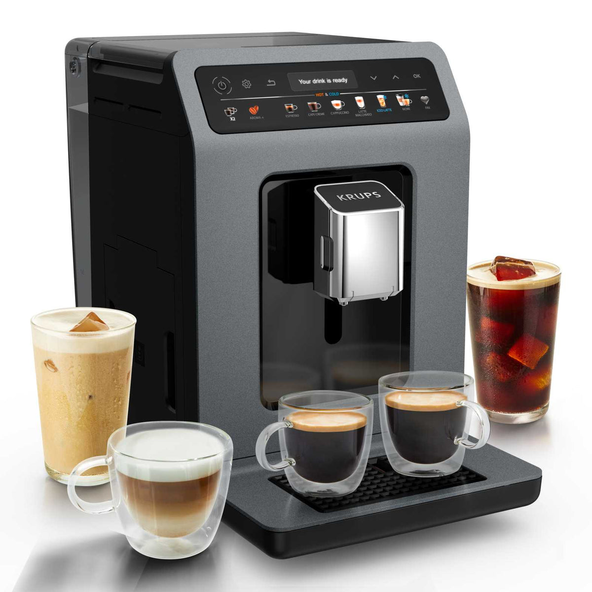 Krups Evidence Hot & Cold EA898GF0 kaffemaskin Helautomatisk Espressomaskin 2,5 l