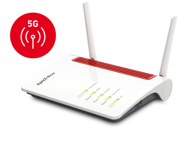 Box FRITZ! 6850 5G trådlös router Gigabit Ethernet Dual-band (2,4 GHz / 5 GHz) Svart