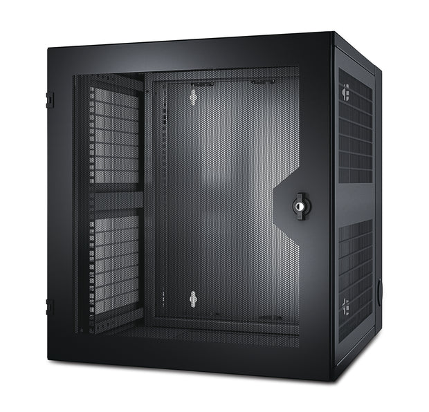 APC NetShelter WX 13U Väggmonterad rack Svart