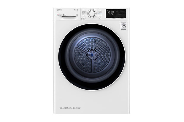 LG RH80V3AV6N tumlare Fristående Frontmatad 8 kg Vit