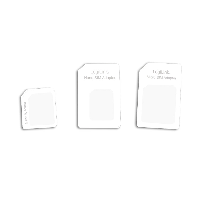 LogiLink AA0047 adaptrar för SIM-/flash-minneskort SIM-kortadapter