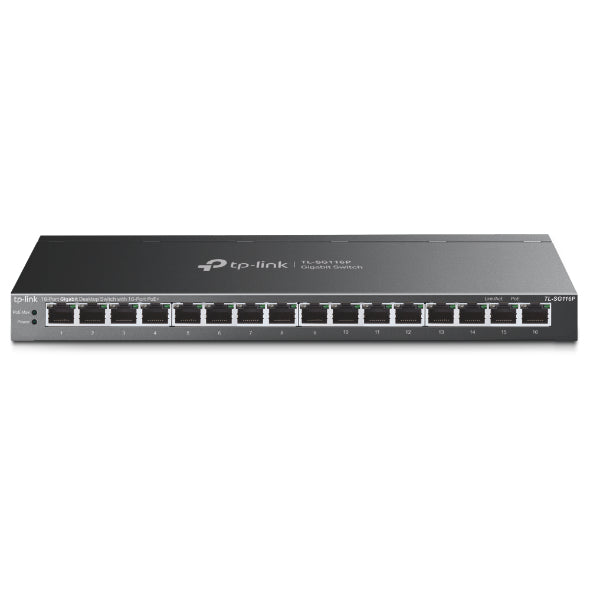 TP-Link TL-SG116P nätverksswitchar Ohanterad Gigabit Ethernet (10/100/1000)