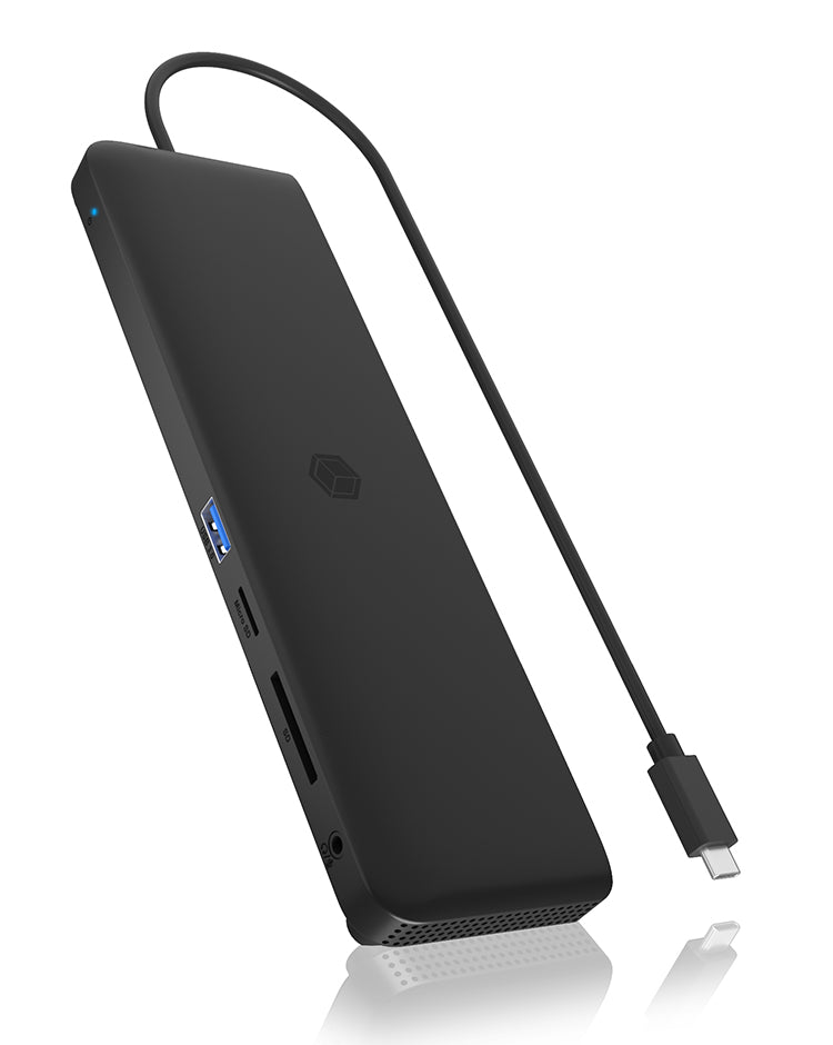 ICY BOX IB-DK2116-C Dockning USB 3.2 Gen 2 (3.1 Gen 2) Type-C Svart