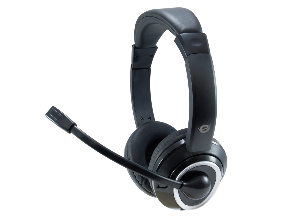 Conceptronic POLONA Headset Kabel Huvudband Samtal/musik USB Type-A Svart