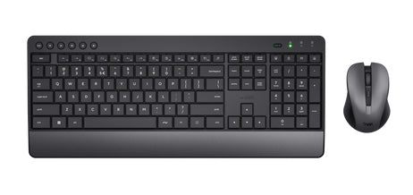 Trust TKM-45 tangentbord Mus inkluderad Hem / Kontor RF Trådlös QWERTY Nordic Svart
