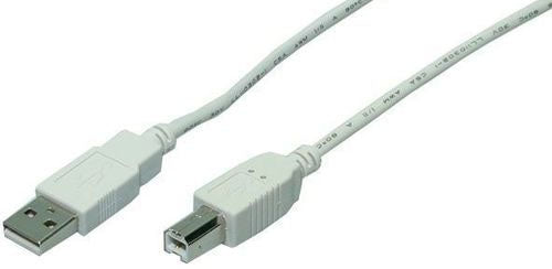 LogiLink 3m USB 2.0 USB-kablar USB A USB B 0,48 Gbit/s Grå