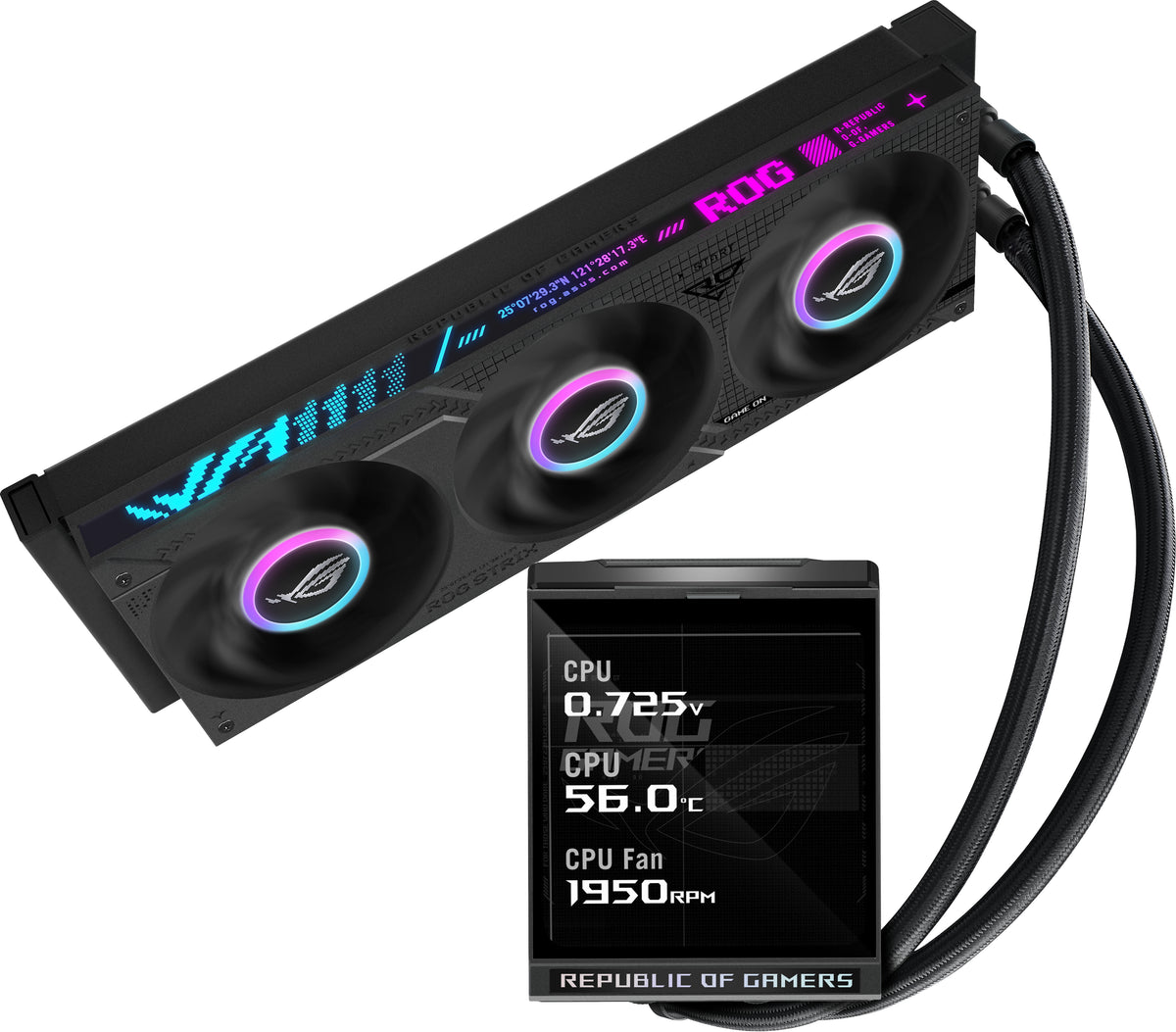 ASUS ROG Strix LC IV 360 ARGB LCD Processor Allt-i-ett vätskekylare