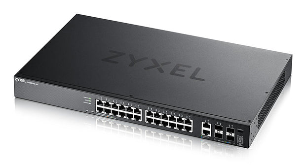 Zyxel XGS2220-30 hanterad L3 Gigabit Ethernet (10/100/1000) Svart