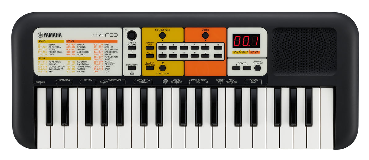 Yamaha PSS-F30 synthesizer Digital synthesizer 37 Svart