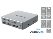 Conceptronic DONN25G dockningsstationer för bärbara datorer Kabel USB 3.2 Gen 2 (3.1