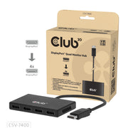 CLUB3D CSV-7400 bilddelare DisplayPort 4x DisplayPort