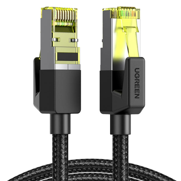 Ugreen 80421 nätverkskablar Svart 1 m Cat7 F/FTP (FFTP)