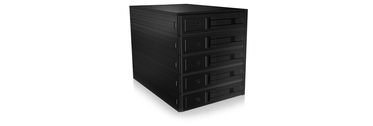ICY BOX IB-565SSK 3x 5,25" Fack för datalagringsenhet Svart