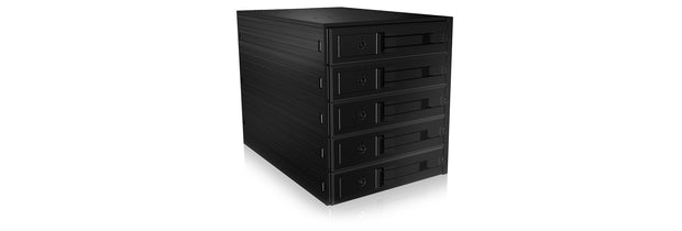ICY BOX IB-565SSK 3x 5,25" Fack för datalagringsenhet Svart