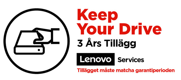 Lenovo 3Y Keep Your Drive 1 licens/-er 3 År supportförlängning