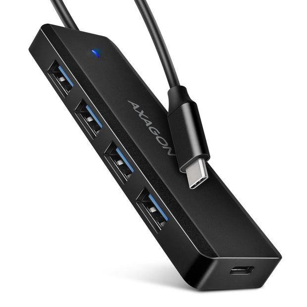 Axagon HUE-C1C gränssnittshubbar USB 3.2 Gen 1 (3.1 Gen 1) Type-C 5000 Mbit/s Svart