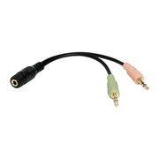 LogiLink CA0020 ljudkabel 0,15 m 3,5mm 2 x 3.5mm Svart