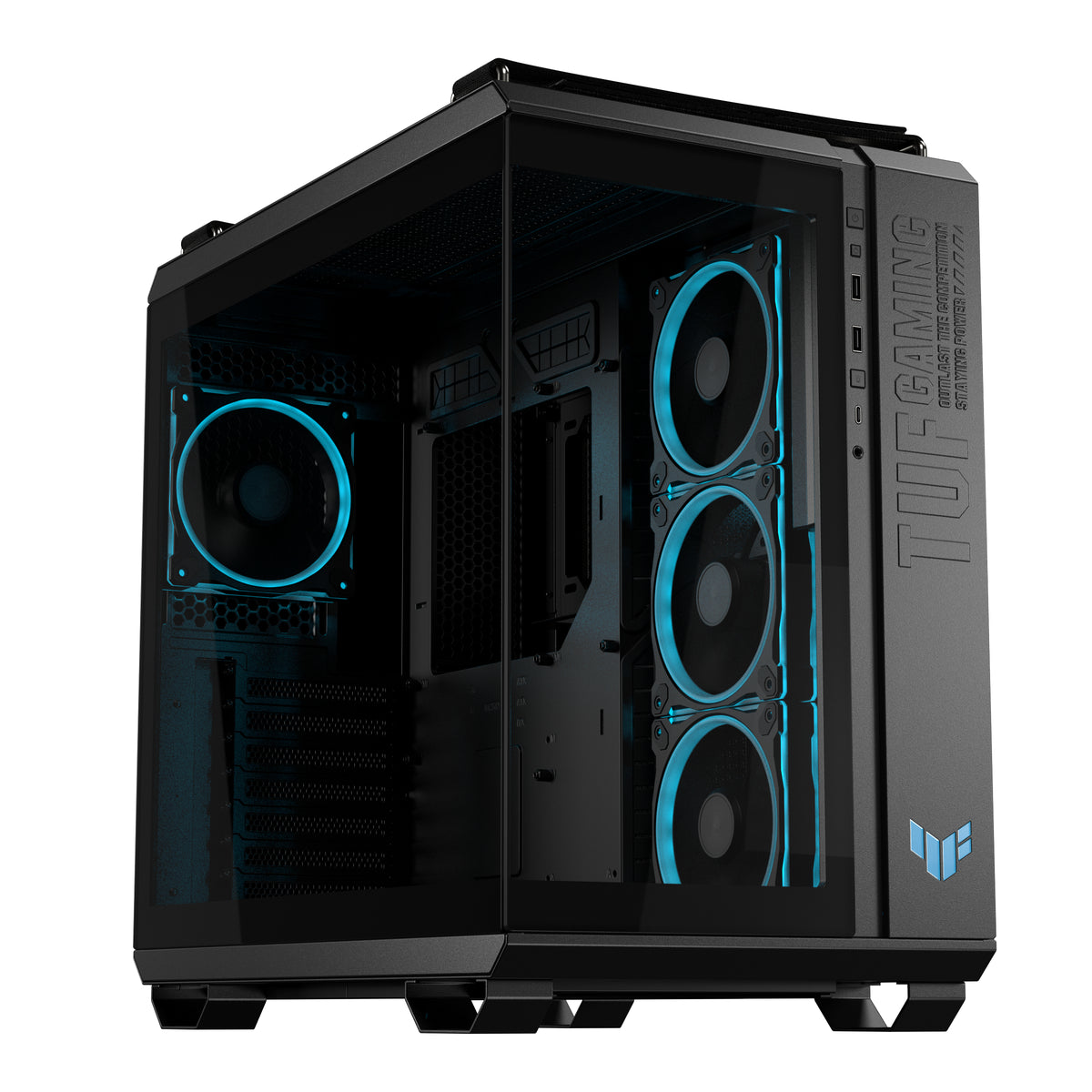 ASUS TUF GAMING GT502 Horizon TG ARGB Black Midi Tower Svart