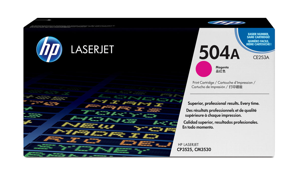HP 504A magenta LaserJet-tonerkassett