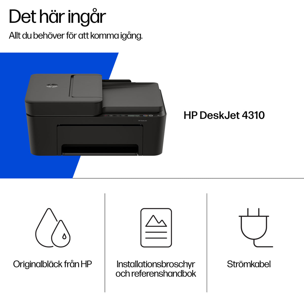 HP DeskJet 4310 Trådlöst All-in-One Färg Skrivare