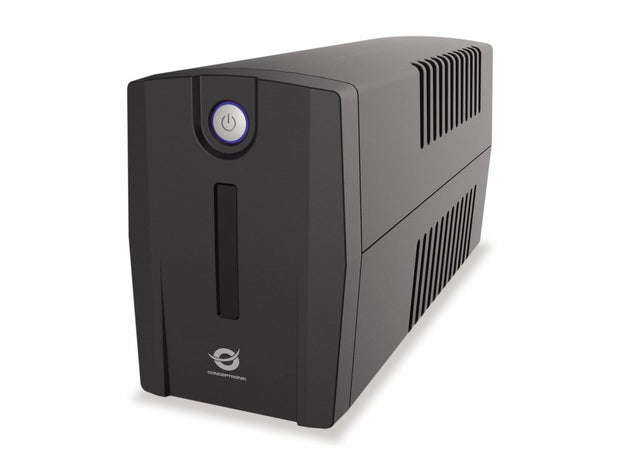 Conceptronic ZEUS07E strömskydd (UPS) Linjeinteraktiv 1 kVA 600 W 4 AC-utgångar