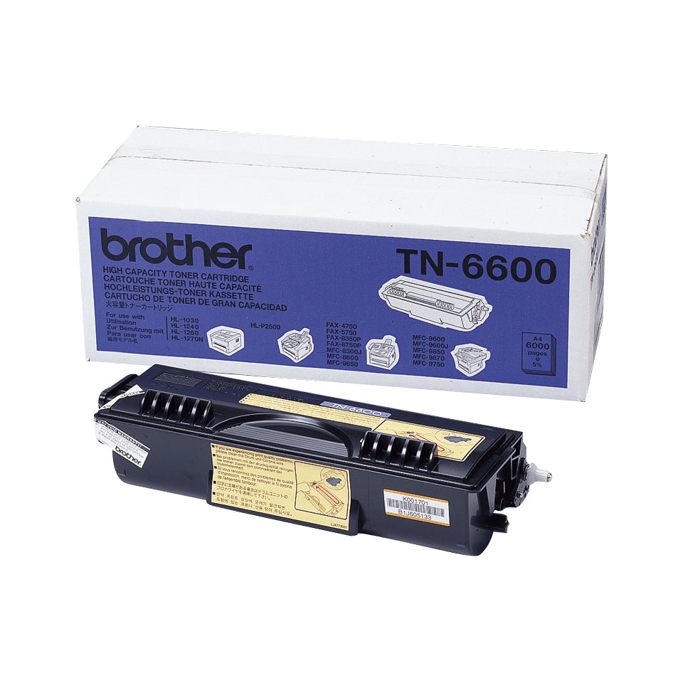 Brother TN-6600 Tonerkassett Original Svart