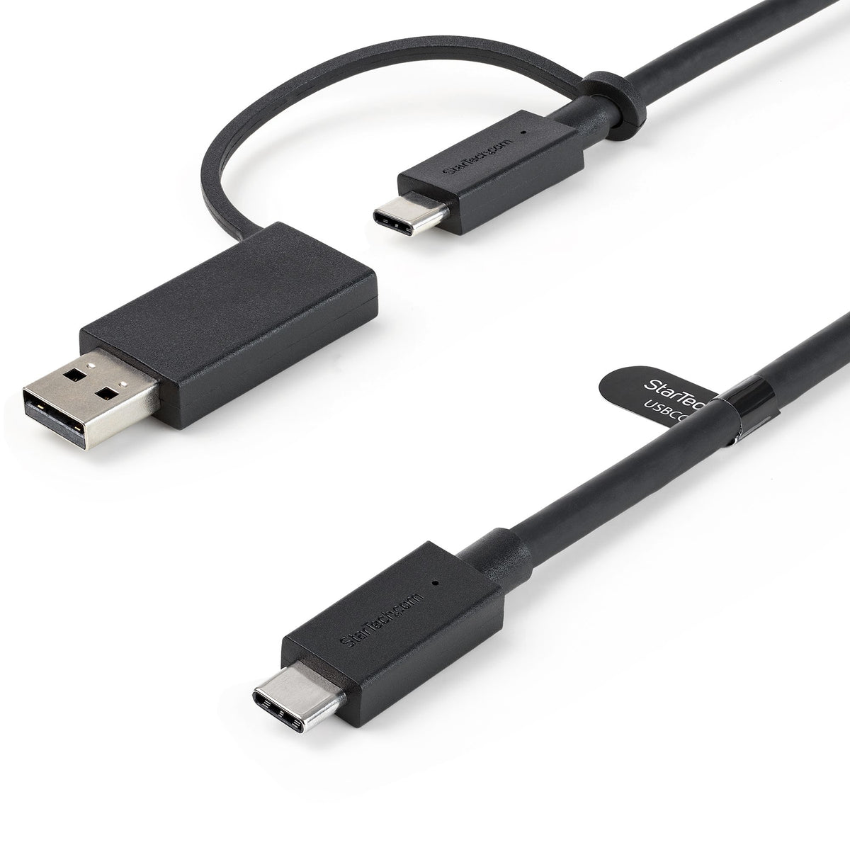 StarTech.com 1 m USB-C-kabel med USB-A-adapterdongel