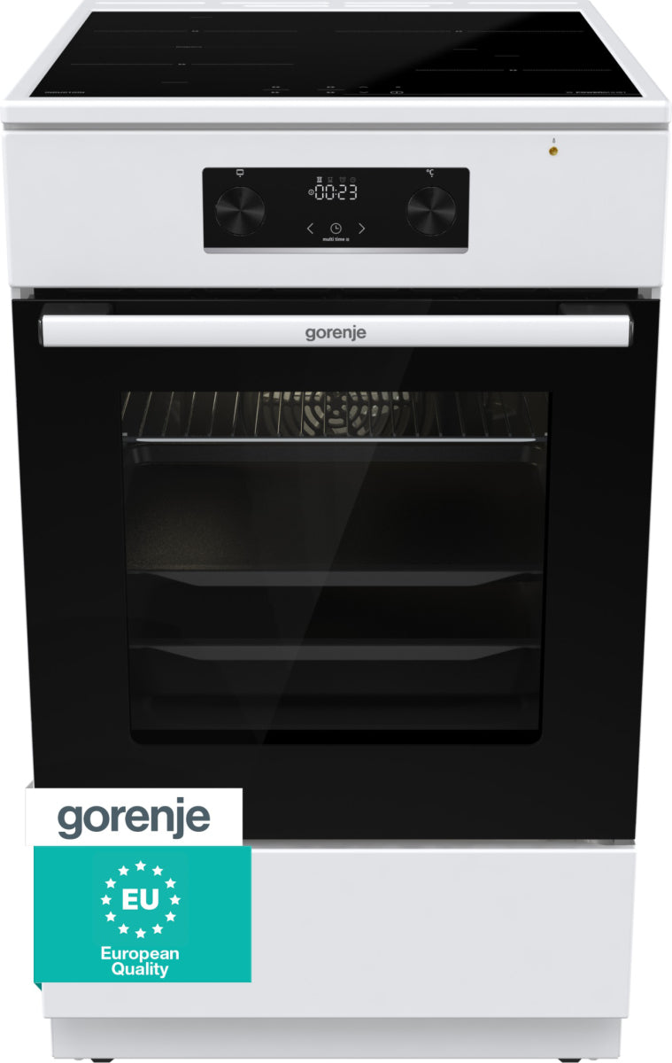 Gorenje GEIT5C60WPG Fristående köksspis Elektrisk Induktionshäll med zon Vit