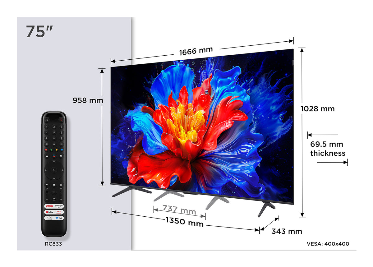 TCL P8K 75P8K TV-apparat