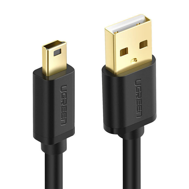 Ugreen 10355B USB-kablar USB 2.0 1 m USB A Mini-USB A Svart