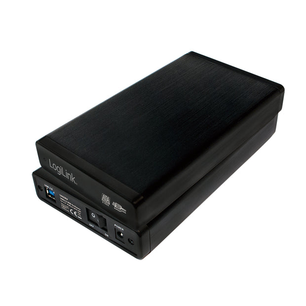 LogiLink UA0284 Hölje för lagringsenheter HDD-hölje Svart 3.5"