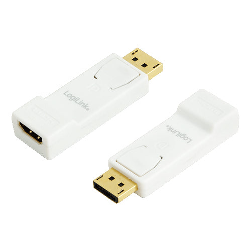 LogiLink CV0057 kabelomvandlare (hane/hona) DisplayPort HDMI Vit