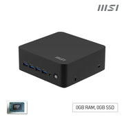 MSI Cubi AI 8M-008BEU Kub Svart 8645HS AMD SoC 4,3 GHz Inbyggda högtalare