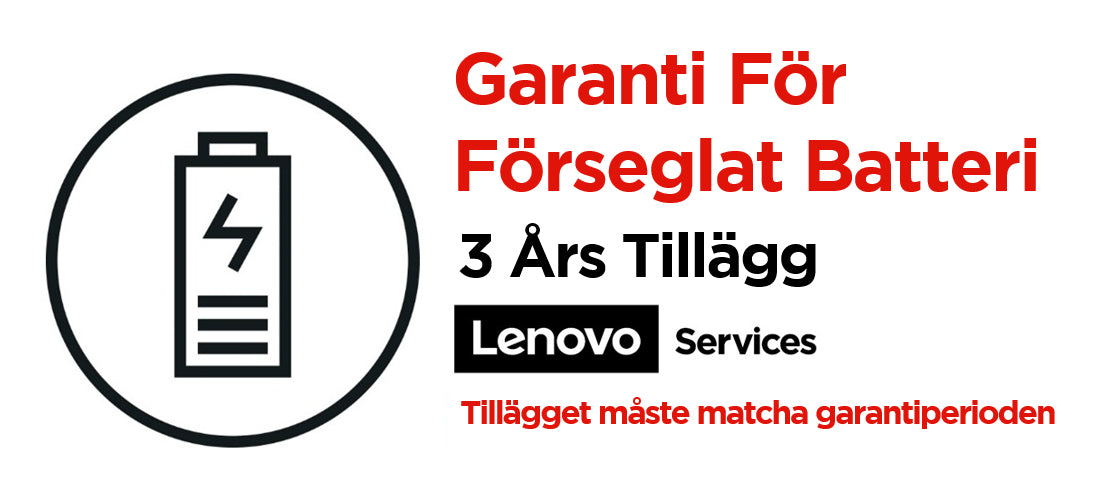 Lenovo 3Y Sealed Battery Replacement 1 licens/-er 3 År