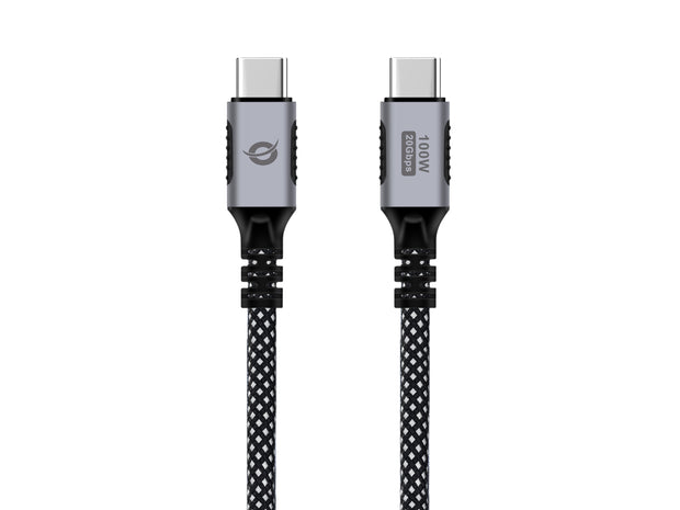 Conceptronic ETTA07B20 USB-kablar USB 3.2 Gen 2x2 2 m USB C 20 Gbit/s 100 W Svart