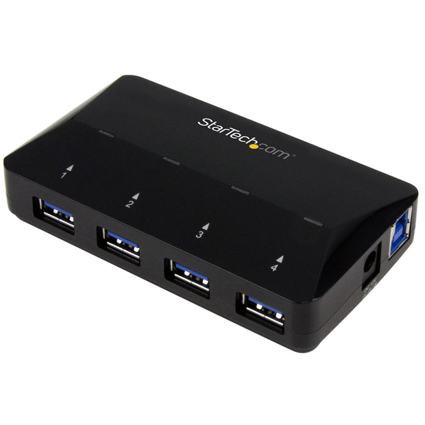 StarTech.com USB 3.0-hub med 4 portar plus dedicerad laddningsport