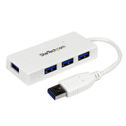 StarTech.com Bärbar SuperSpeed mini USB 3.0-hubb med 4 portar