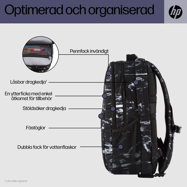 HP Campus XL ryggsäck i Marble Stone laptopväska