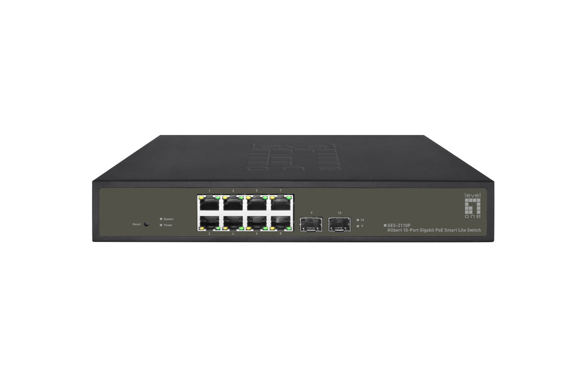 LevelOne GES-2110P nätverksswitchar hanterad L2 Gigabit Ethernet (10/100/1000)