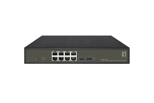 LevelOne GES-2110P nätverksswitchar hanterad L2 Gigabit Ethernet (10/100/1000)